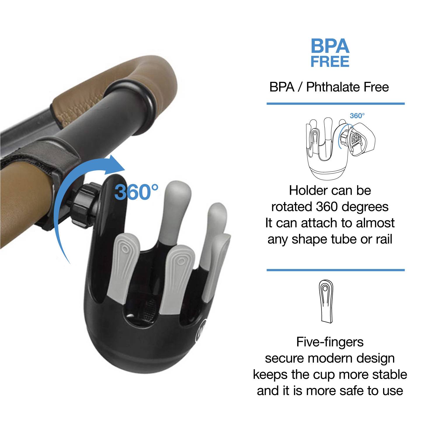 Wicked Chili 2x Getränkehalter / Becherhalter, Halterung für Fläschchen, Dosen, Becher, mit Klettverschluss