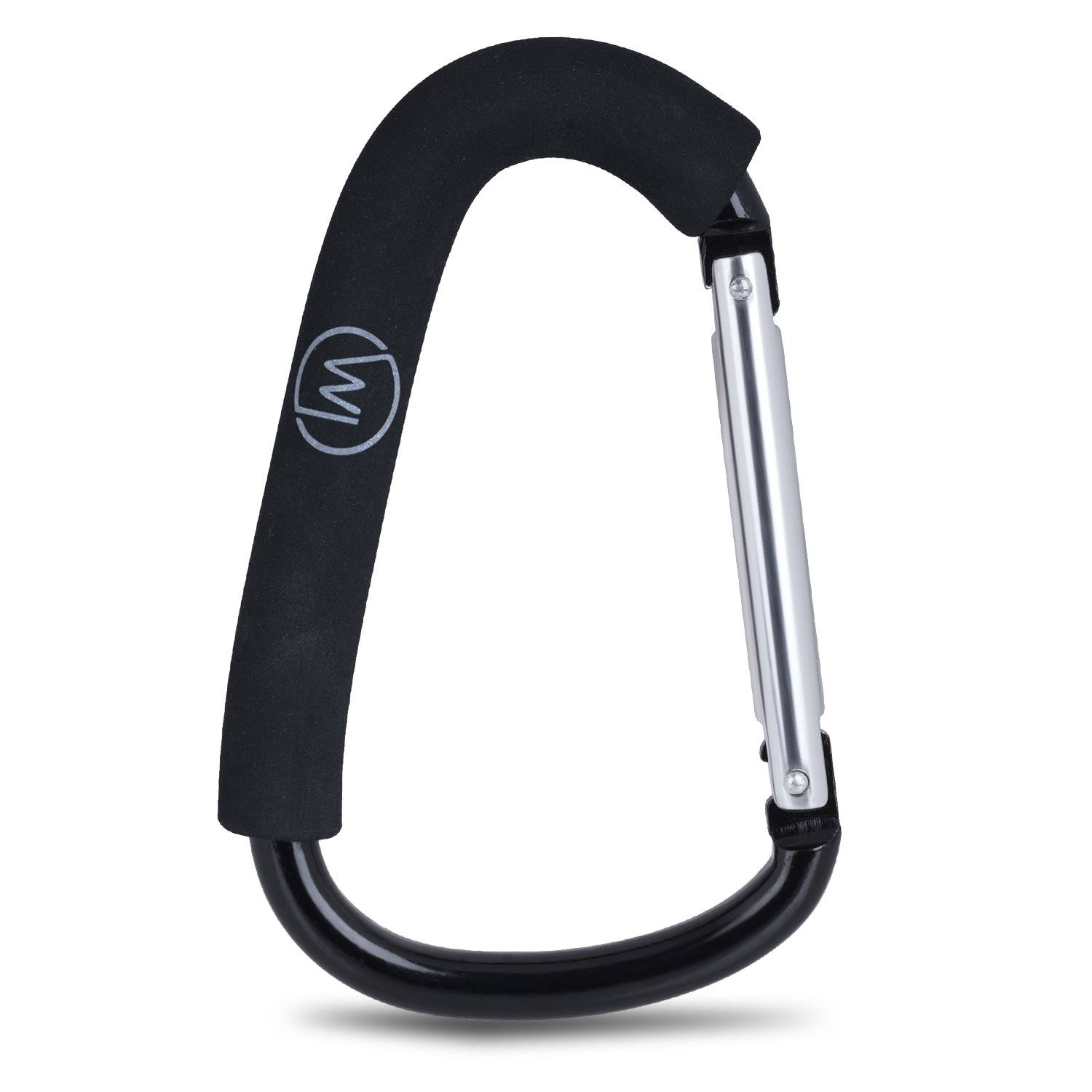 Wicked Chili Taschenkarabiner für Kinderwagen, XXL-Kinderwagenhaken, Universalhaken, Haken für Wickeltasche, Einkaufshaken für Buggy, Organizer -