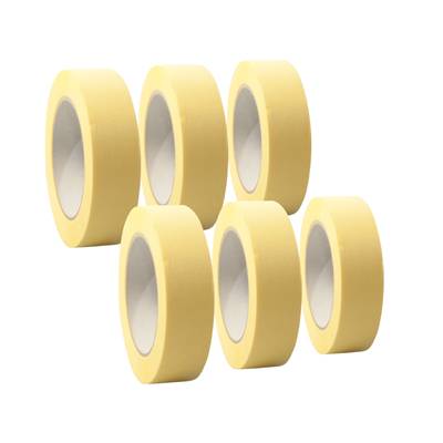 6 Rollen Malerkrepp, Kreppklebeband, Kreppband, Abdeckband, 30mm x 50m
