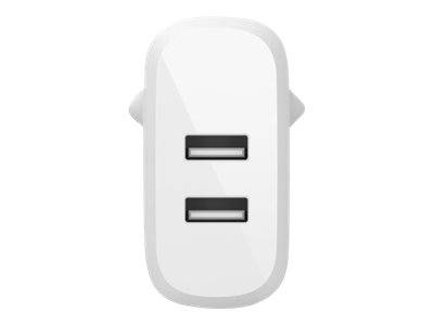 Belkin BoostCharge - Netzteil - 24 Watt - 2 Ausgabeanschlussstellen (USB)