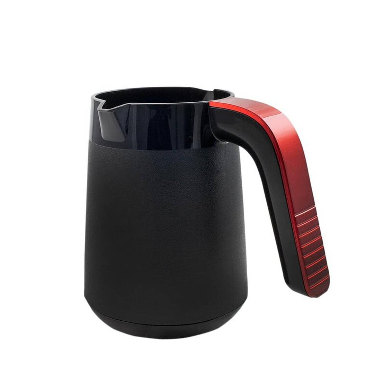 Mulex 1L 600W Elektrischer Mokkakocher Mokkakanne Espressokocher 4 Tassen Rot