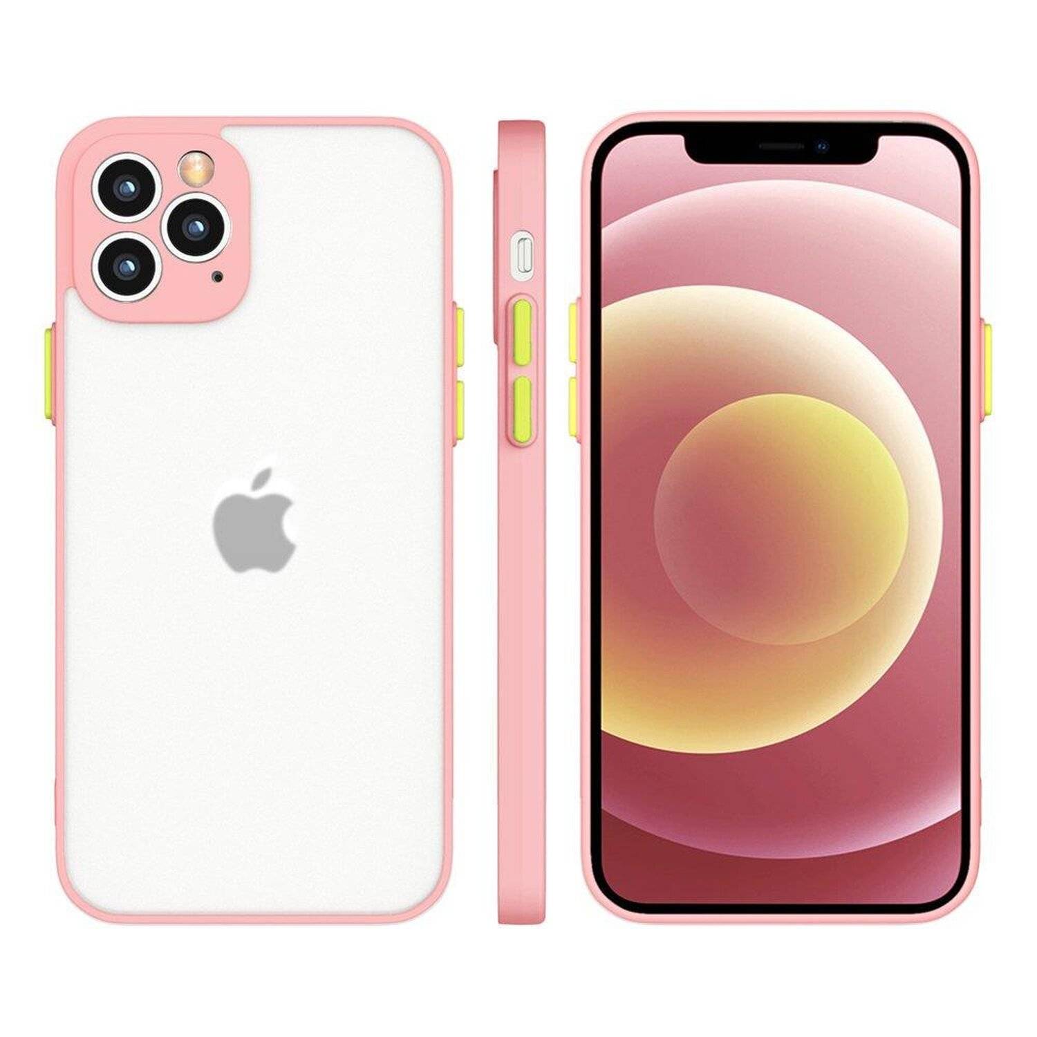 Case Silikon Hülle Cover mit Kameraschutz Handyhülle Schutz Bumper für Xiaomi Redmi Note 10 Pro Rosa