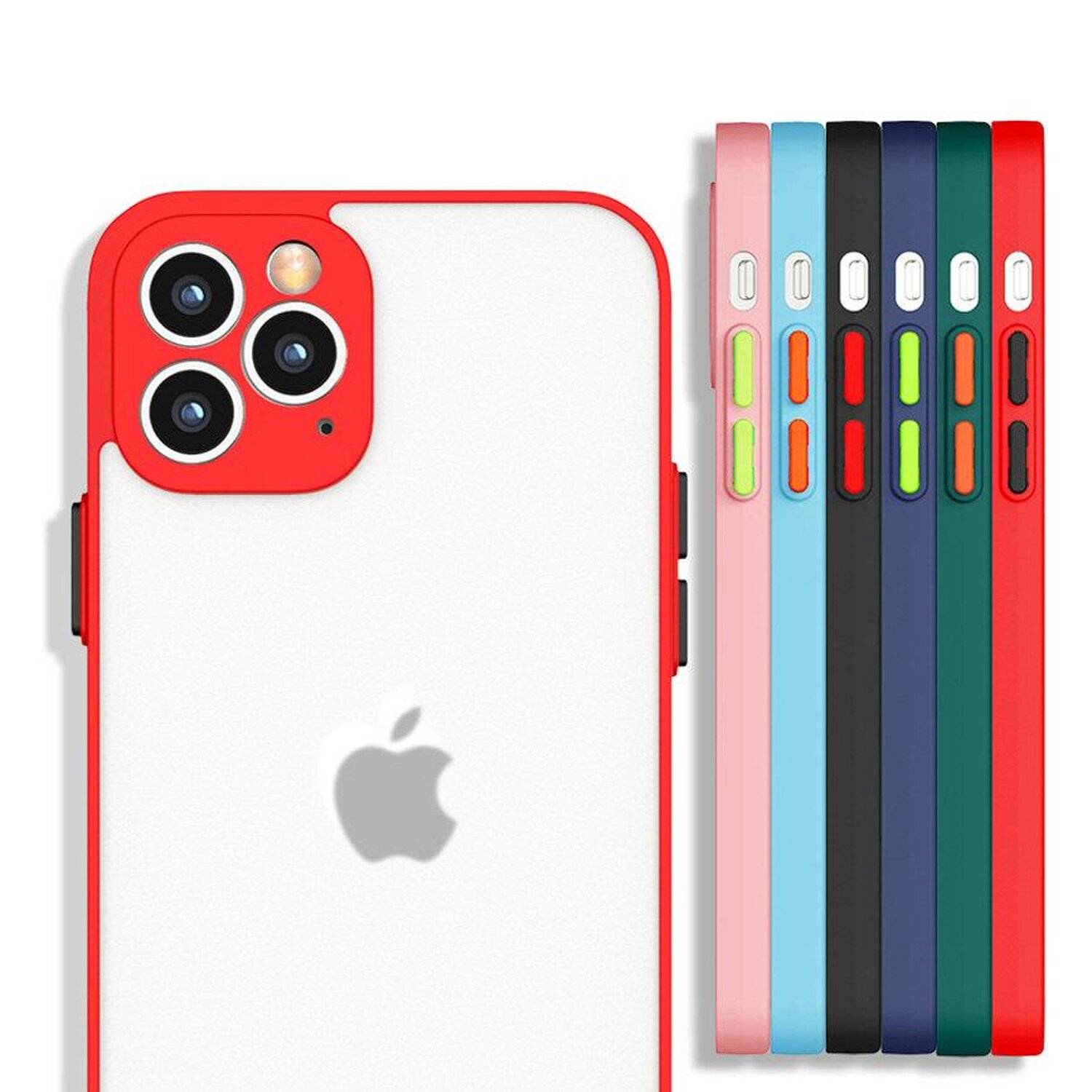 Case Silikon Hülle Cover mit Kameraschutz Handyhülle Schutz Bumper für Xiaomi Redmi Note 10 Pro Rosa