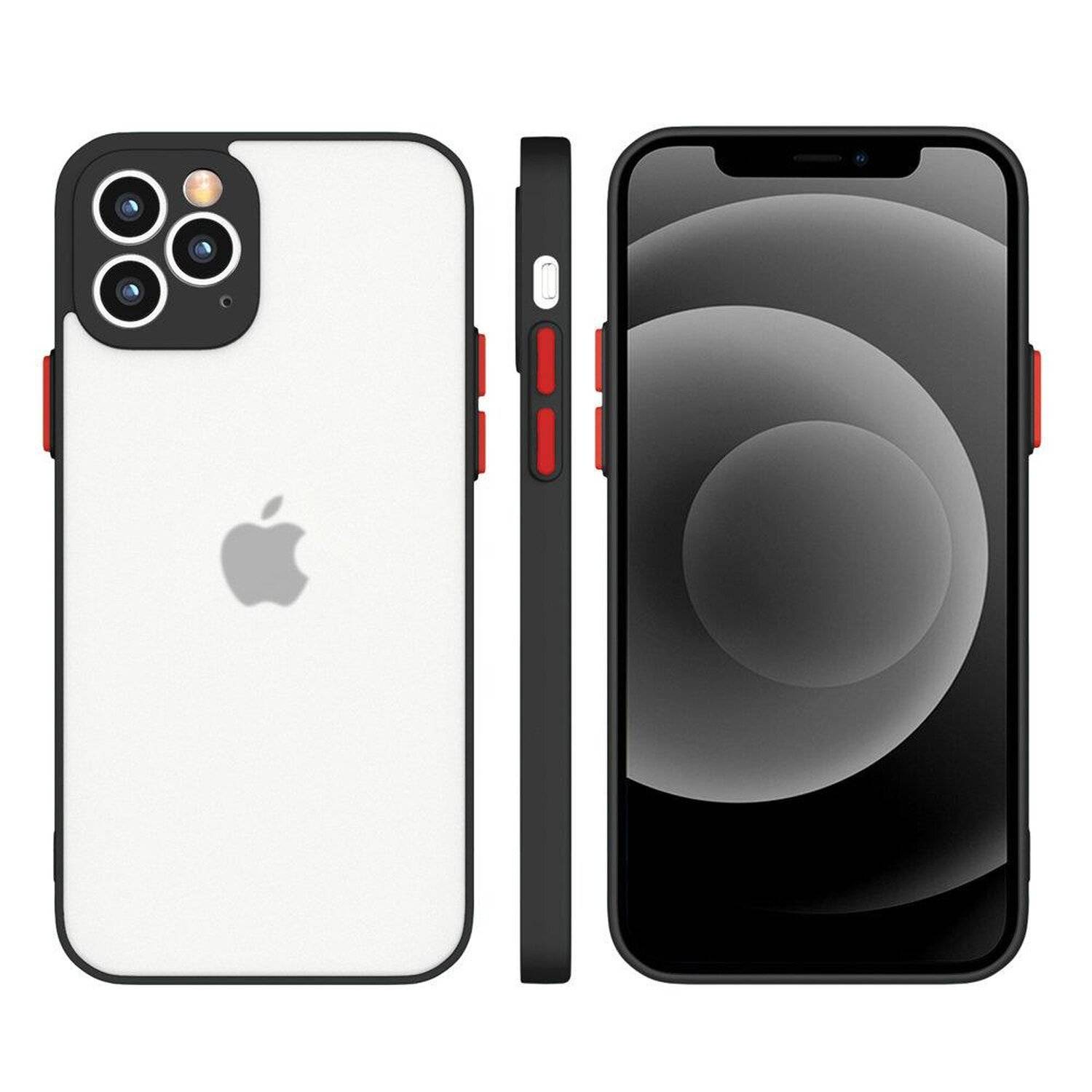 Case Silikon Hülle Cover mit Kameraschutz Handyhülle Schutz Bumper für Xiaomi Redmi Note 10 Pro Max Schwarz