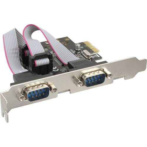 InLine® Schnittstellenkarte, 2x Seriell 9-pol, PCIe (PCI-Express) I/O-Karten / Frontpanel /