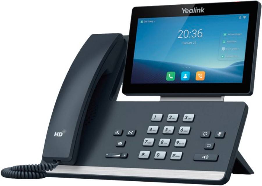 Yealink SIP-T58W - VoIP-Telefon - mit Bluetooth-Schnittstelle mit Rufnummernanzeige