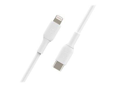 Belkin BOOST CHARGE - Lightning-Kabel - USB-C männlich bis Lightning männlich - 1 m - weiß - USB-Stromversorgung (18 W)