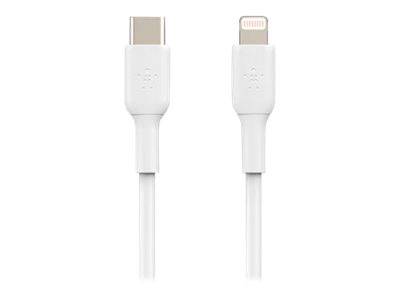 Belkin BOOST CHARGE - Lightning-Kabel - USB-C männlich bis Lightning männlich - 1 m - weiß - USB-Stromversorgung (18 W)