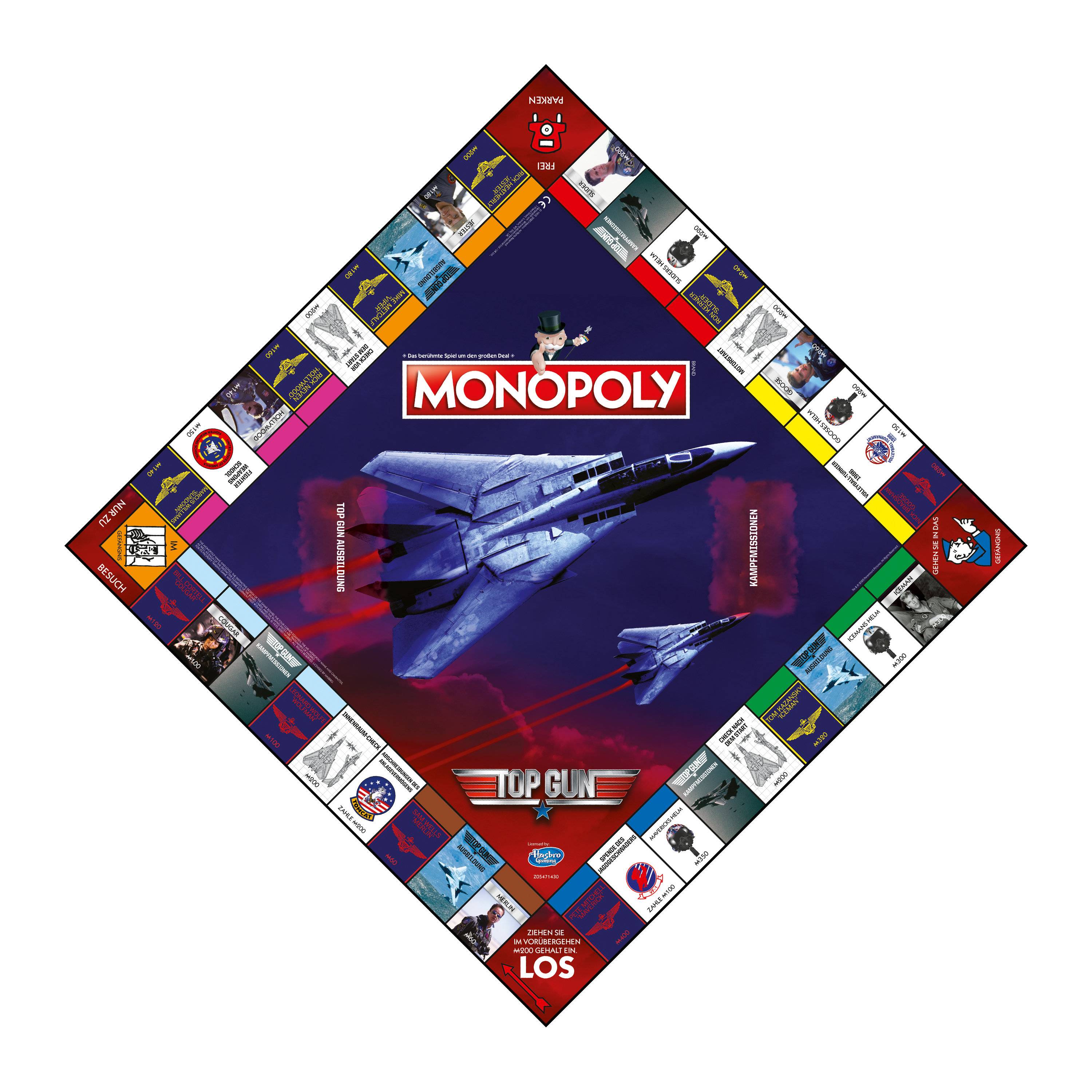 Monopoly Top Gun Deutsch Französisch Edition Spiel Brettspiel Gesellschaftsspiel
