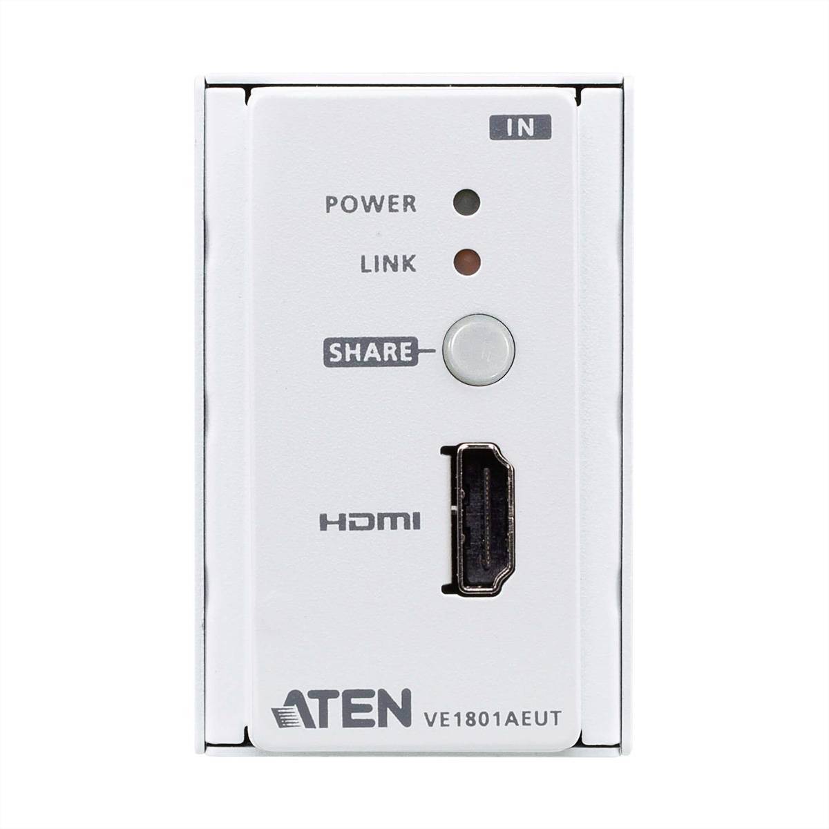 ATEN VE1801AEUT HDMI 4K HDBaseT-Lite Sender, mit EU-Wandplatte PoH