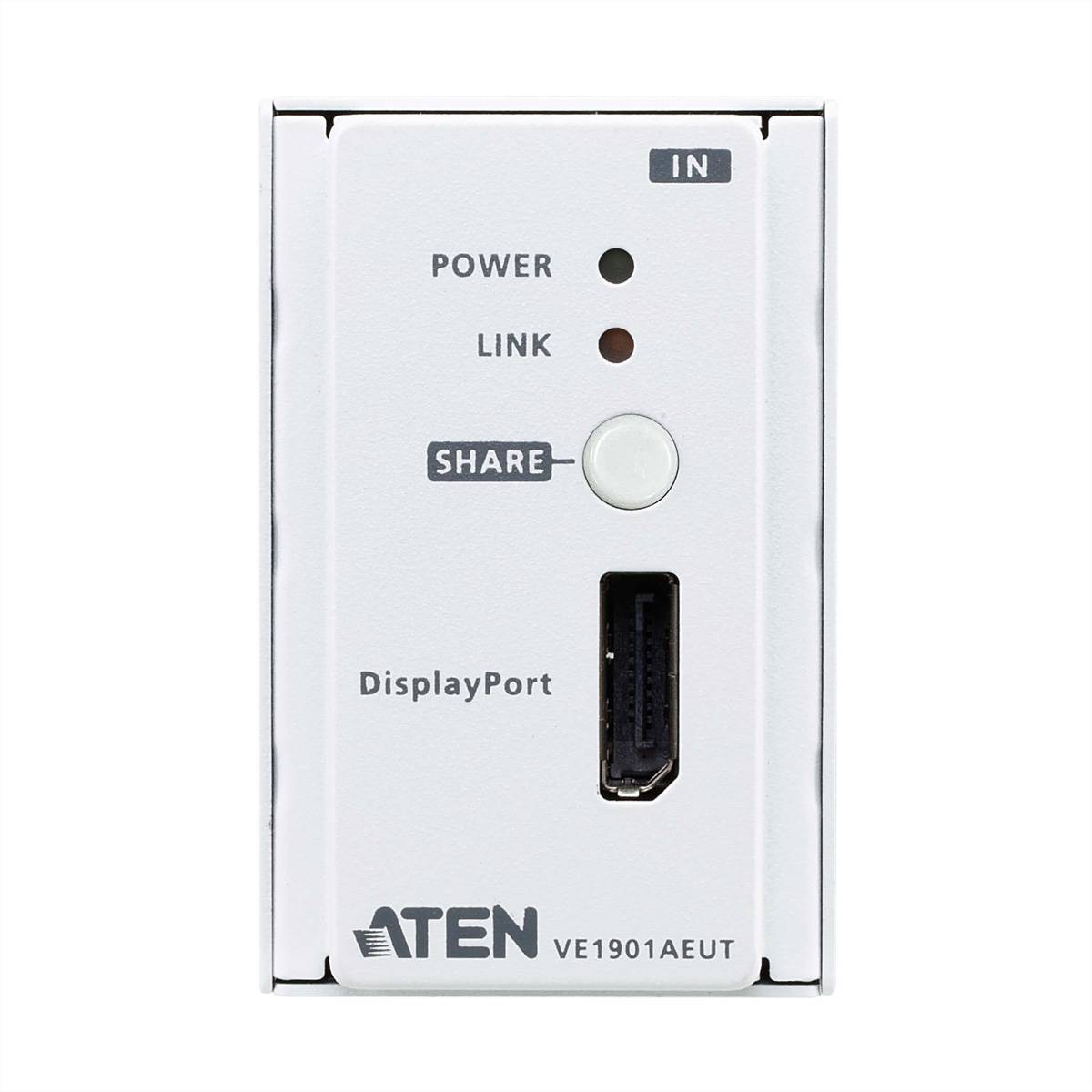 ATEN VE1901AEUT DisplayPort HDBaseT-Lite Sender mit Wandplatte PoH