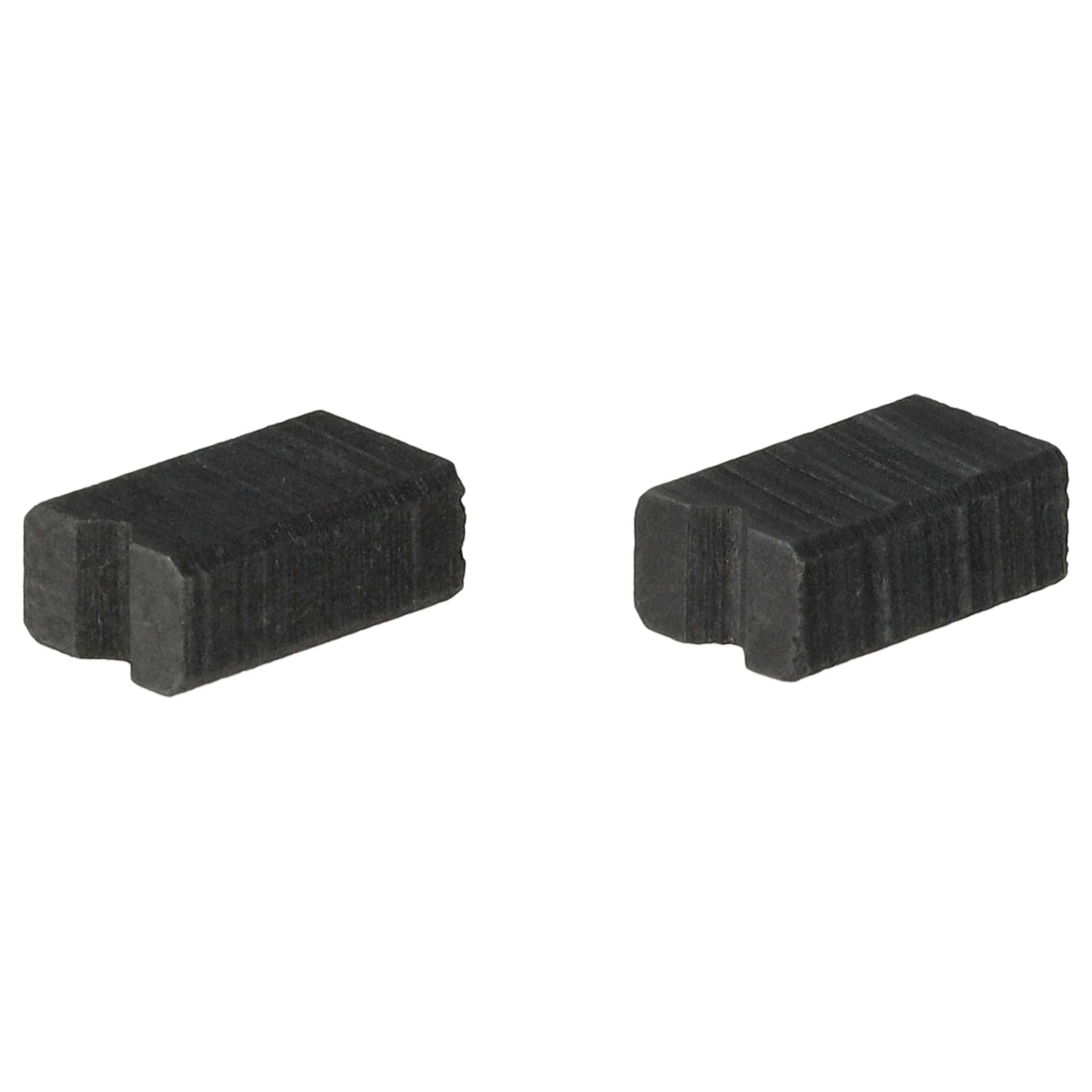 vhbw 2x Kohlebürste 6,25 x 4 x 10mm kompatibel mit Bosch Benvenuto TCA5802 - classic Kaffeemaschine, Mahlwerk, Mahlwerksmotoren