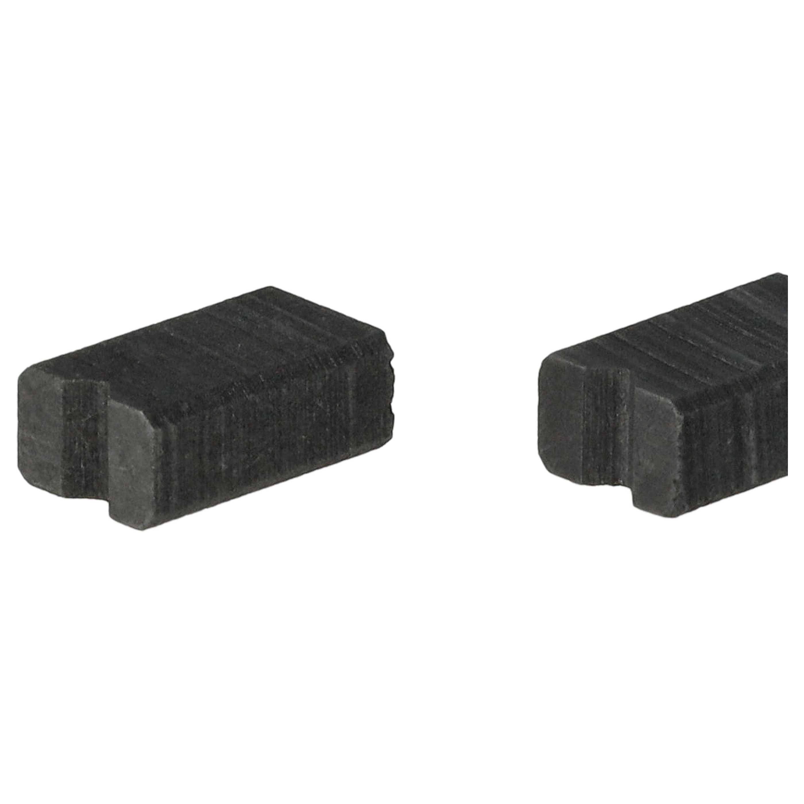 vhbw 2x Kohlebürste 6,25 x 4 x 10mm kompatibel mit Bosch Benvenuto TCA5802 - classic Kaffeemaschine, Mahlwerk, Mahlwerksmotoren