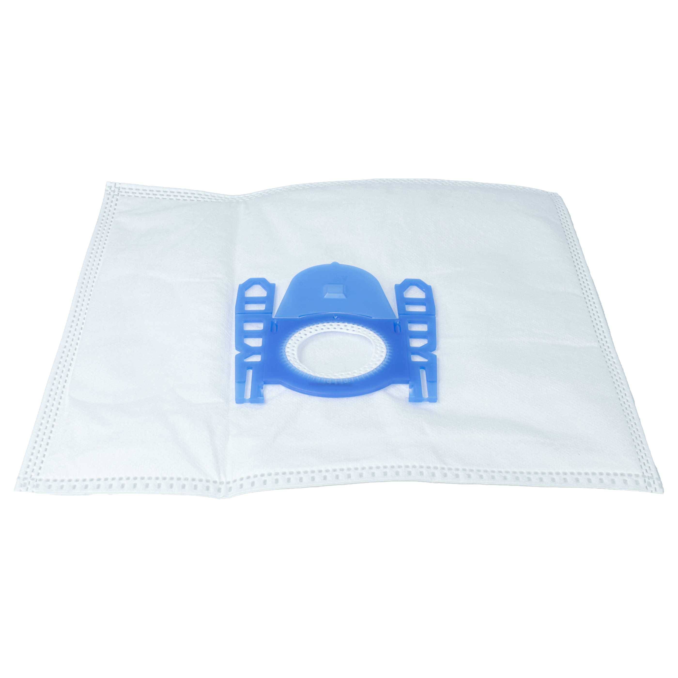 vhbw 50x Staubbeutel kompatibel mit Bosch BBS 5000 - 5999 Optima, 3112, 6000 - 6399, 5523, 5522, 3114 Staubsauger - 27cm x 20cm Blau Weiß