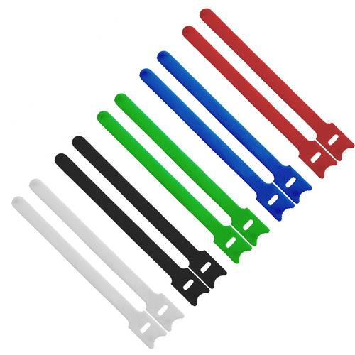 InLine® Kabelbinder 12x125mm, Klett-Verschluss, 10er, 5 versch. Farben Installation / Reinigung und