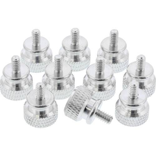 InLine® Rändelschrauben für Gehäuse, Alu, silber, 10er Pack Installation / Reinigung Schrauben /