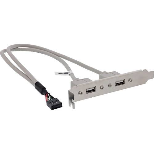 Interne USB-Port-Erweiterungskarte mit zwei USB-Anschlüssen und einem Verbindungskabel, entwickelt zur Installation im Inneren eines Computers.