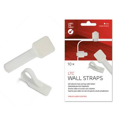Label-The-Cable Wall, LTC 3120, 10er Set weiß Installation / Reinigung Kennzeichnung und und