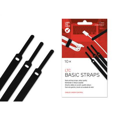Label-The-Cable Basic, LTC 1110, 10er Set schwarz Installation / Reinigung Kennzeichnung und und