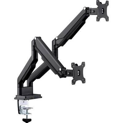 InLine® Tischhalterung mit Lifter & USB/Audio, 2 Monitore bis 81cm (32),schwarz Halterungen /