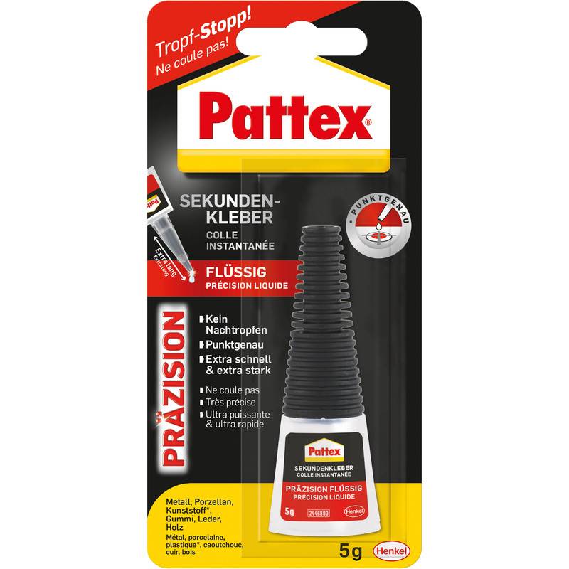 Pattex Sekundenkleber Präzision, 5 g Tube