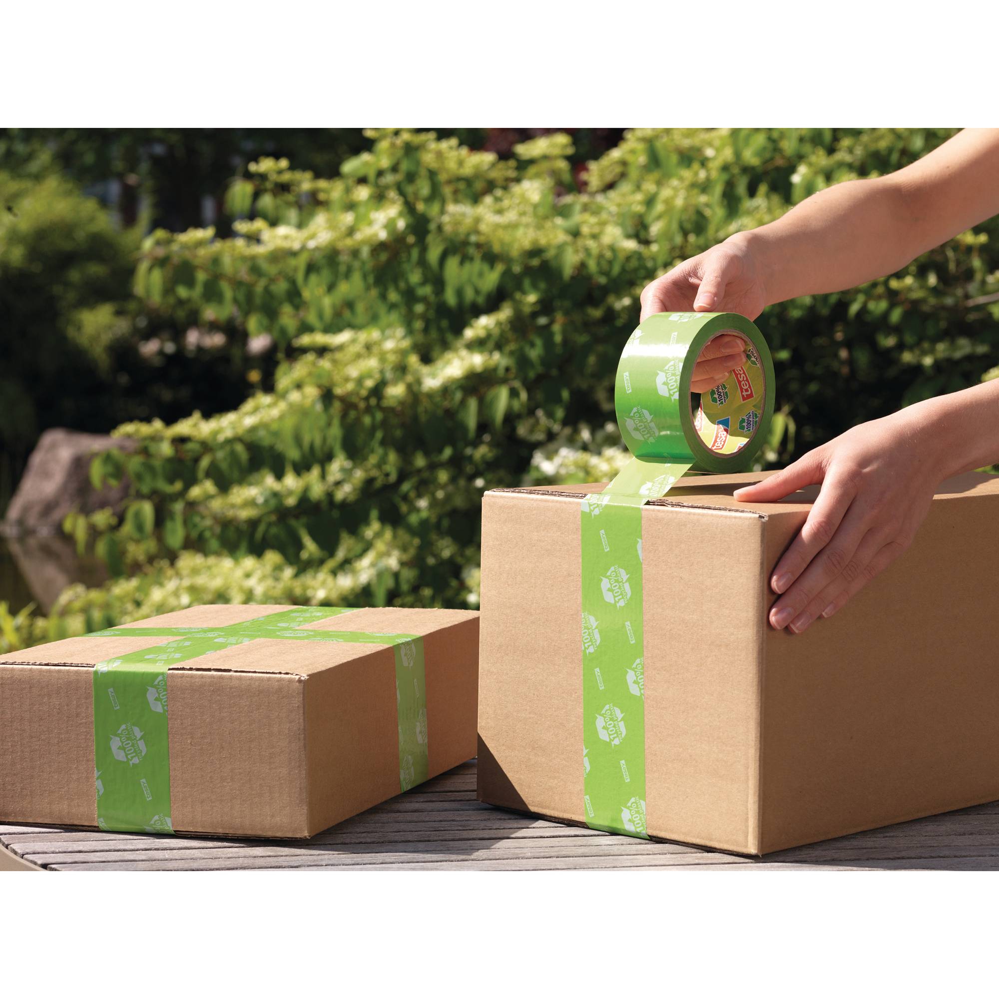 tesa Packband tesapack Eco & Strong 58156-00000 50mmx66m Aufdruck grün
