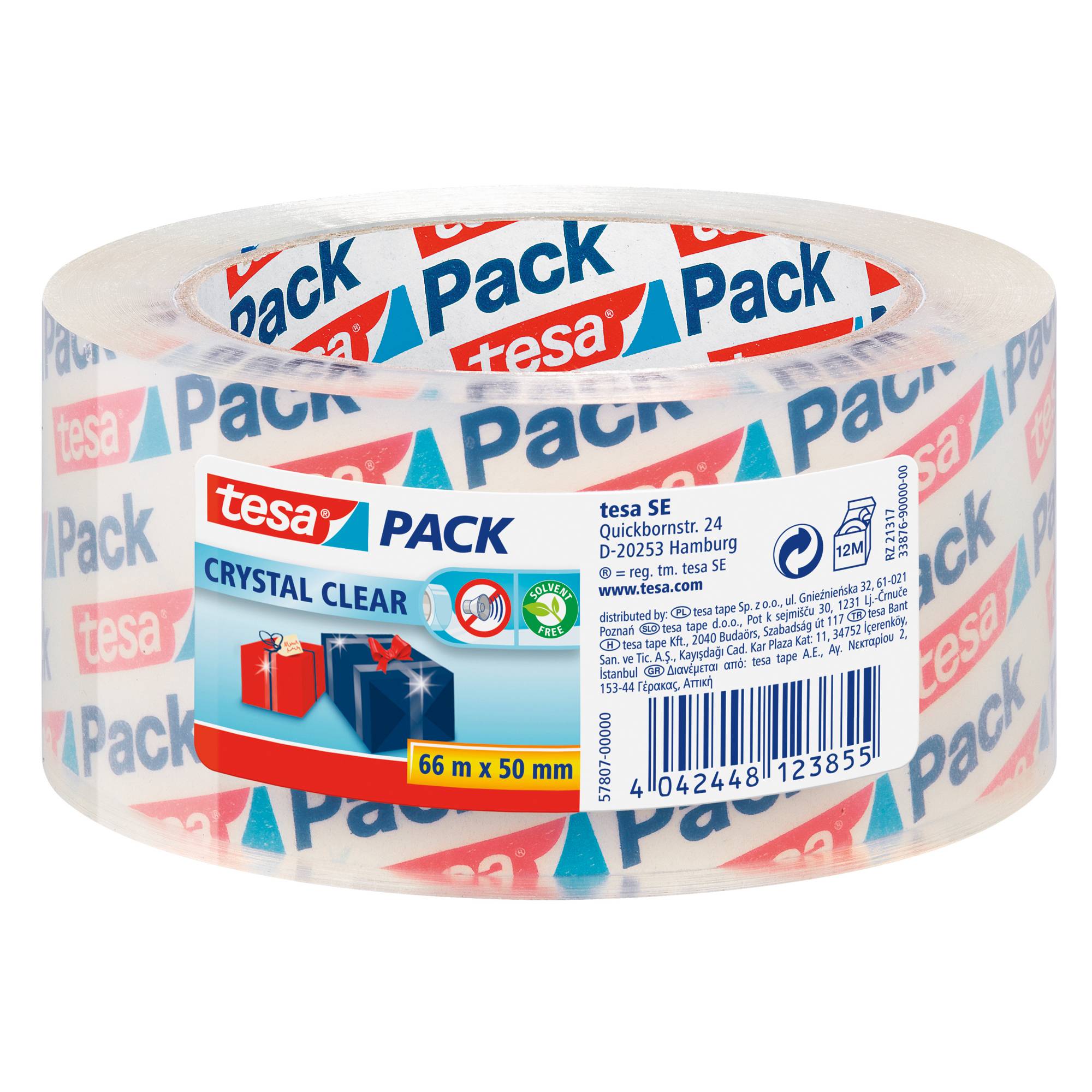 tesa Packband tesapack Crystal Clear 57807-00000 kristall-klar