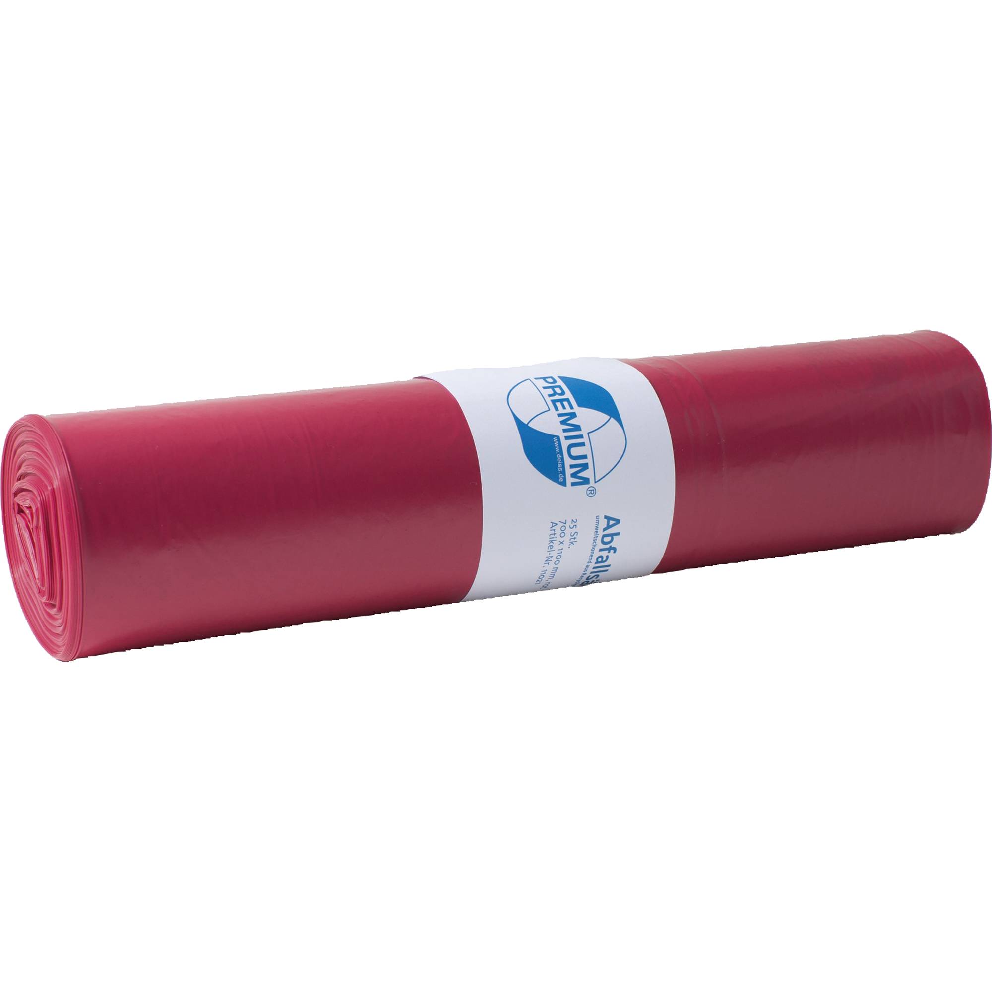 Müllsack Standard 575x1000mm 70l rot 25 St./Pack.