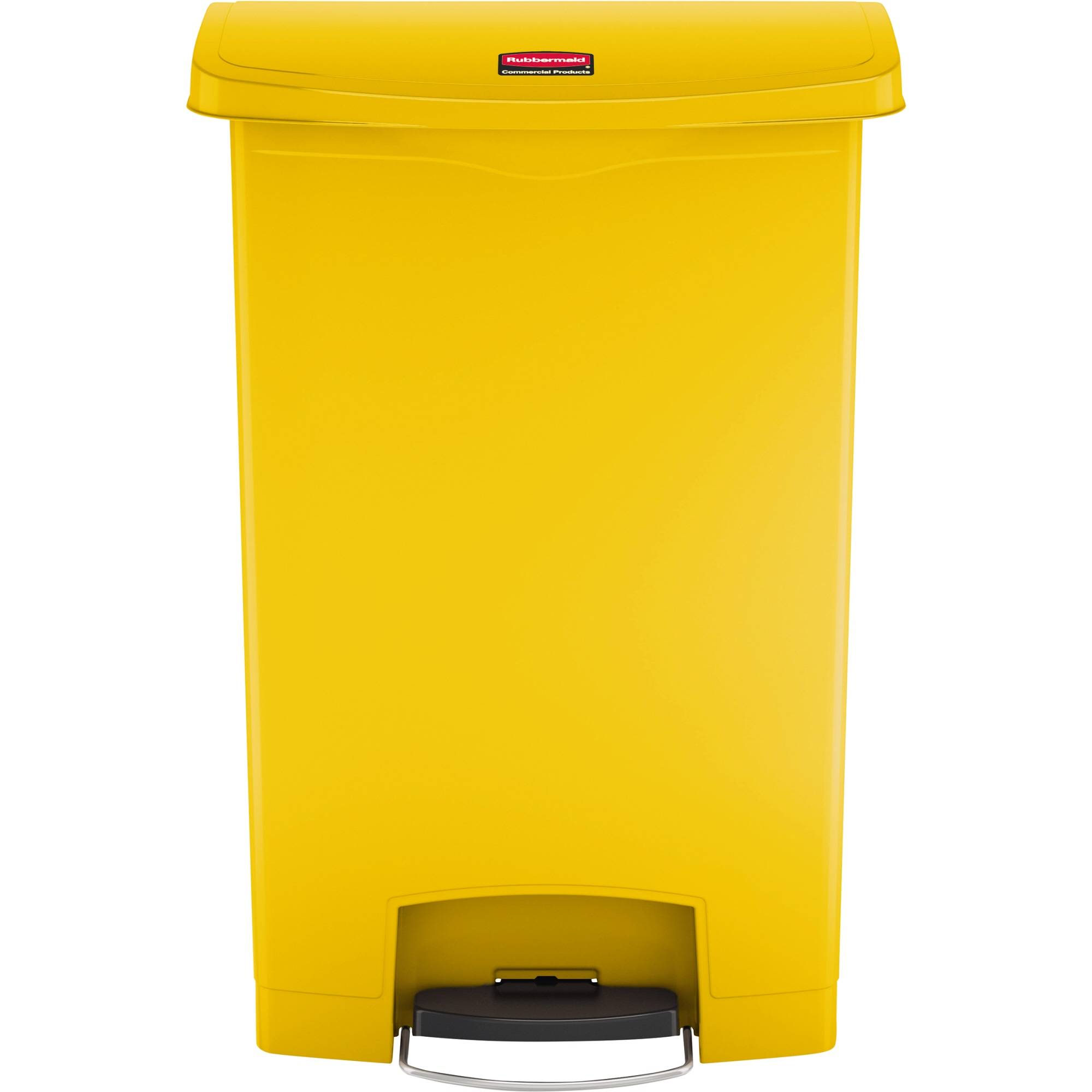 Rubbermaid Tretabfalleimer Slim Jim 1883579 Kunststoff 90l gelb