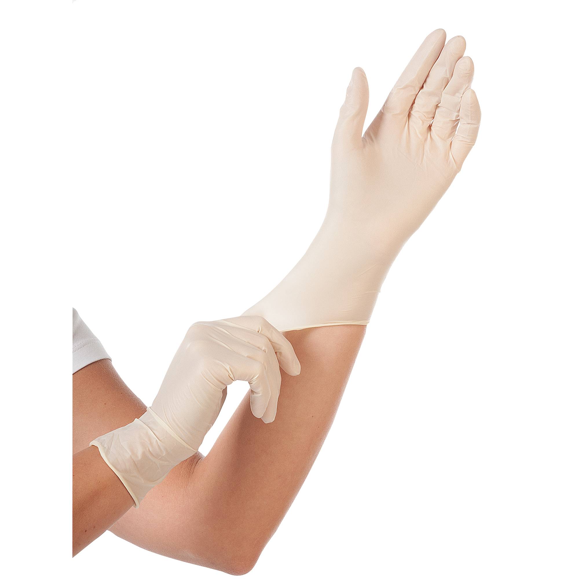 Hygonorm Latexhandschuh GRIP LIGHT weiß XL puderfrei