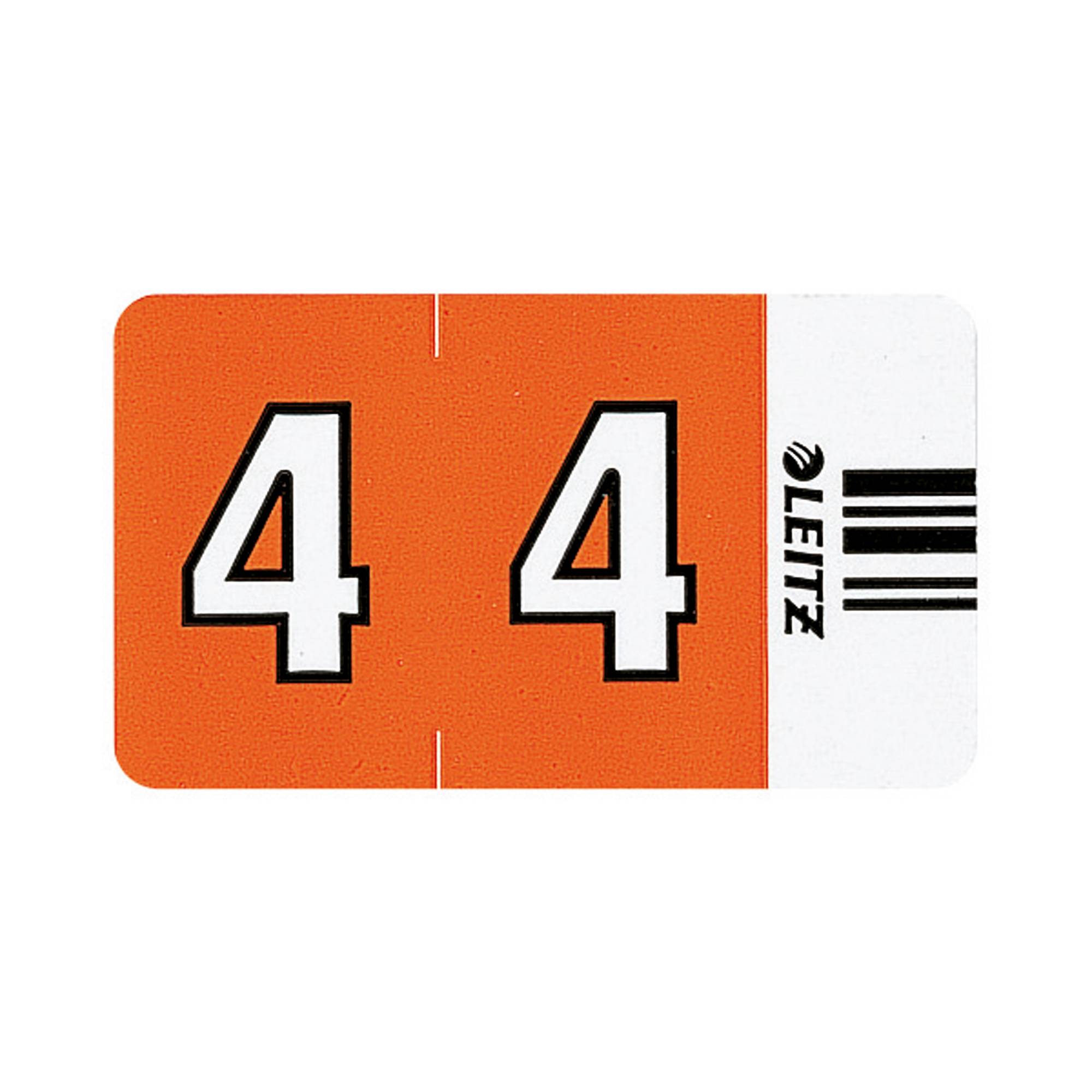 Leitz Ziffernsignal 4 Orgacolor 66040000 23x30mm or 100 St./Pack.