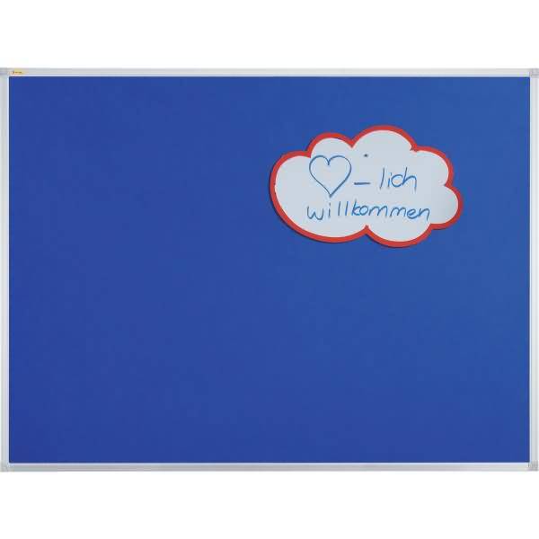 Filz-Notiztafel X-tra!Line Aluminium 150x100cm blau