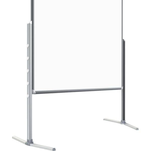 Standbein mit Klappfuß für Moderationstafel Pro höhenverstellbar 610mm VE=2 Stück silber