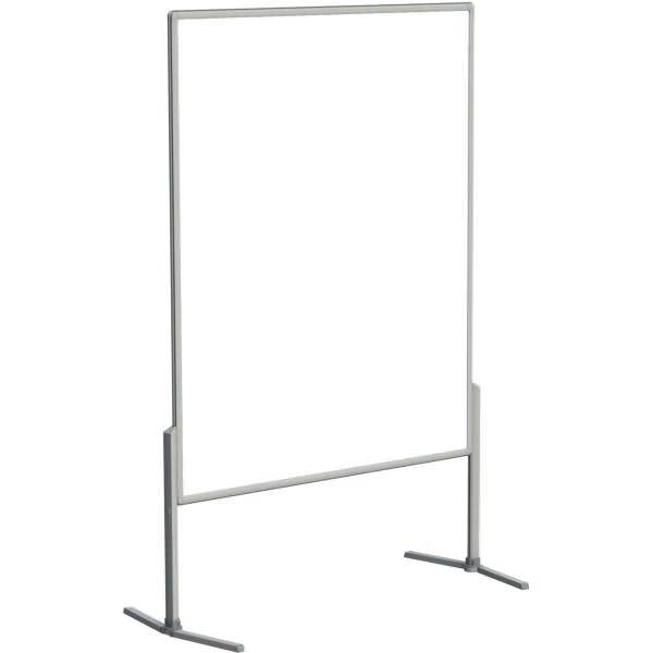 Standbein mit Klappfuß für Moderationstafel Pro 610mm 2 Stück silber