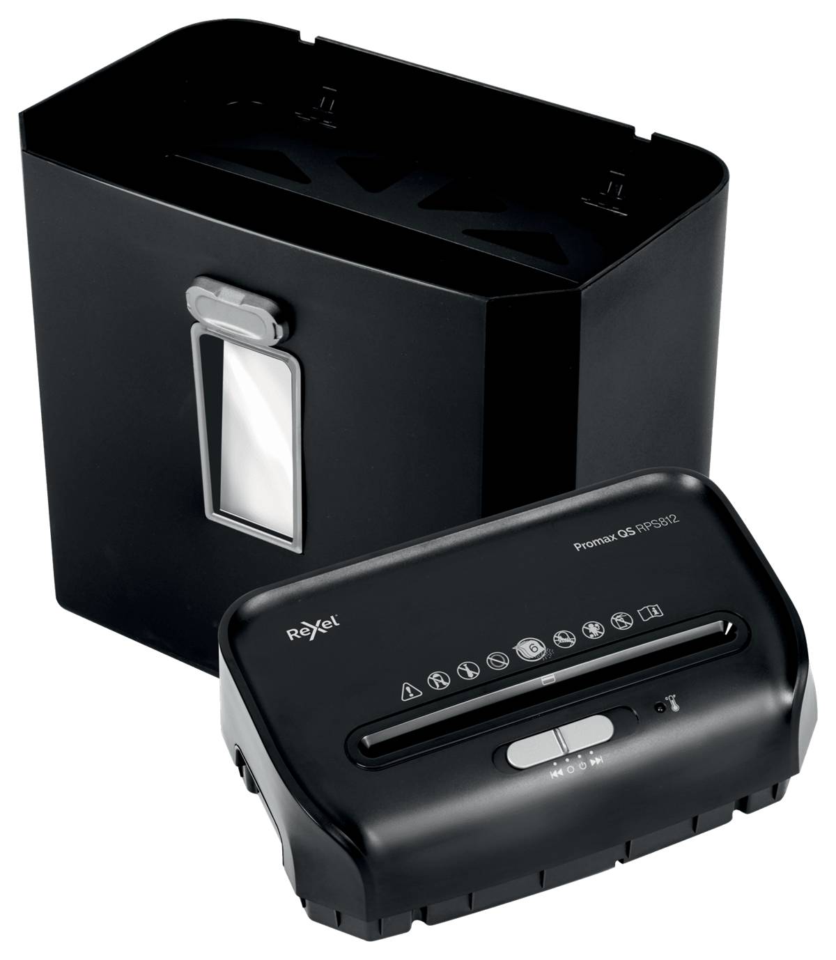 Rexel ProMax RPS812 - Streifenzerkleinerung - 22 cm - 6 mm - 12 l - 88 Blätter - 60 dB