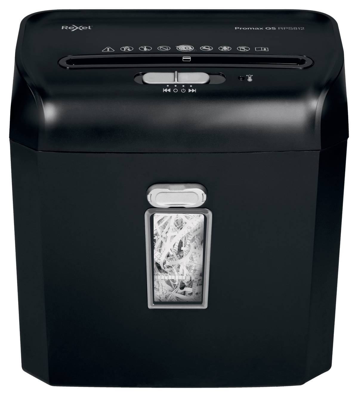 Rexel ProMax RPS812 - Streifenzerkleinerung - 22 cm - 6 mm - 12 l - 88 Blätter - 60 dB