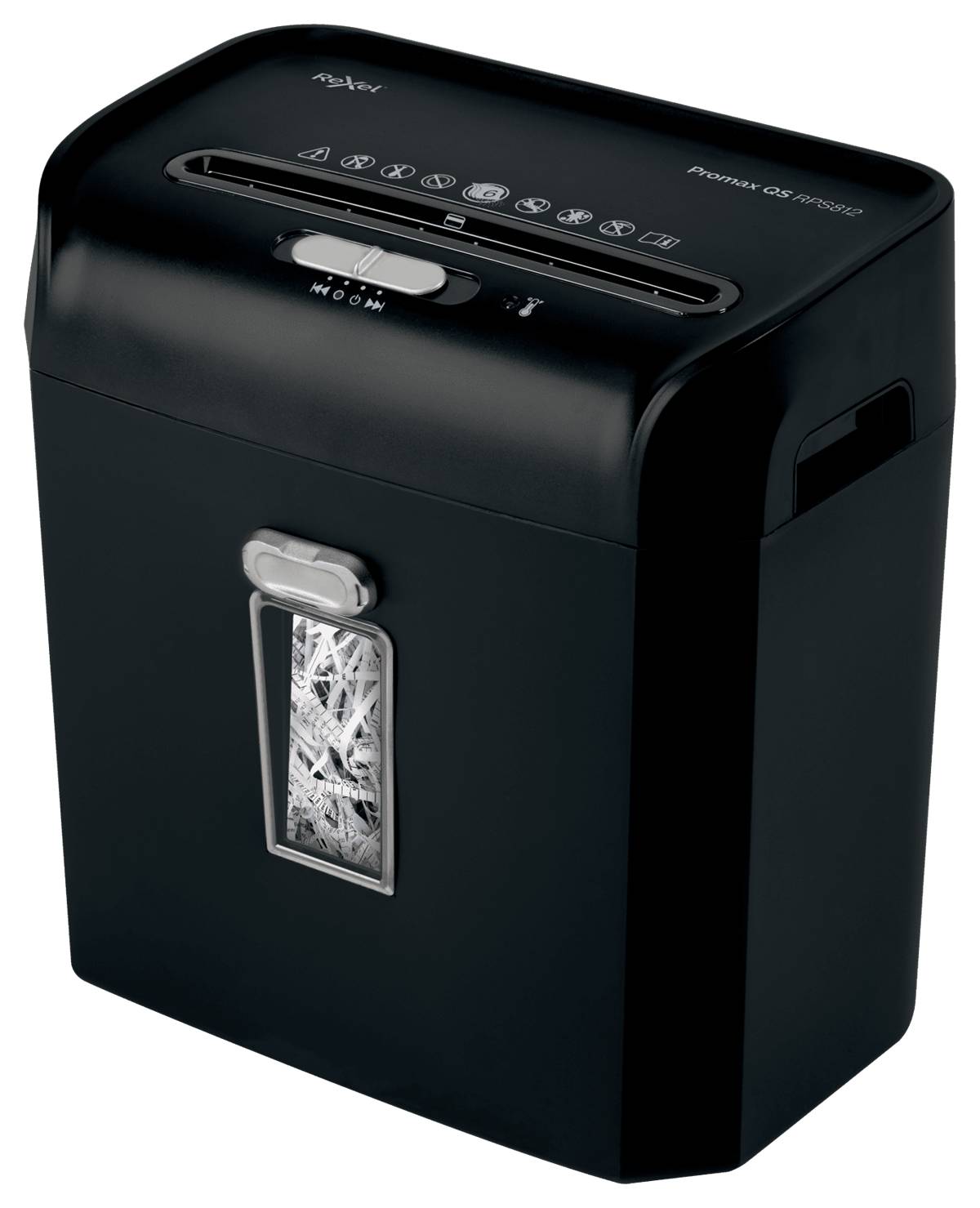 Rexel ProMax RPS812 - Streifenzerkleinerung - 22 cm - 6 mm - 12 l - 88 Blätter - 60 dB
