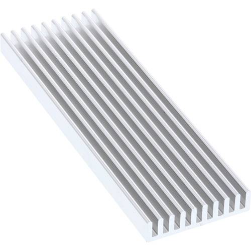 Ein weißer Aluminium-Linearverteiler mit parallelen Lamellen, der zur gleichmäßigen Luftverteilung von HVAC-Systemen in Gebäuden verwendet wird.