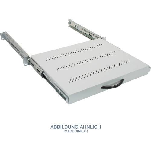 Ein Auszugsregal mit Belüftungsschlitzen und Griff. Als 'Bild ähnlich' gekennzeichnet.