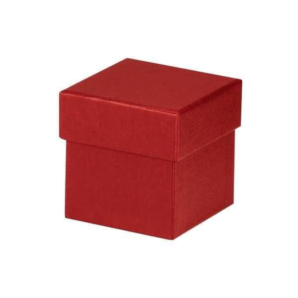 Geschenkverpackung Boxline 65x65x65mm Rot
