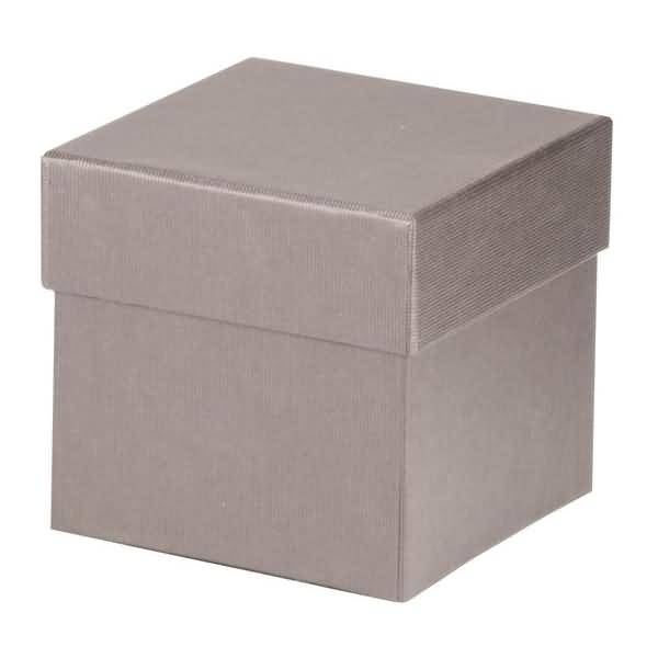 Geschenkverpackung Boxline 105x105x105mm Taupe