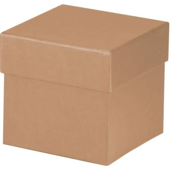 Geschenkverpackung Boxline 105x105x105mm Kraft