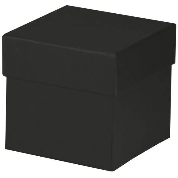 Geschenkverpackung Boxline 105x105x105mm Schwarz