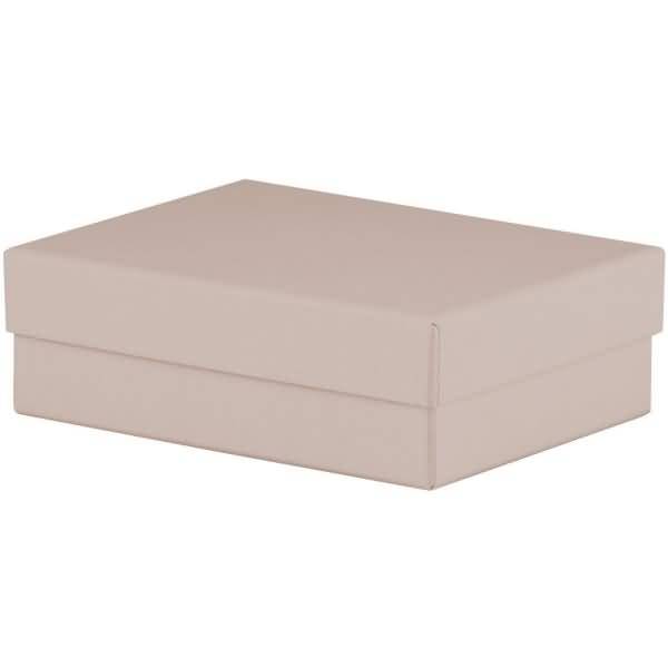 Geschenkbox 140x190x60mm taupe metallic
