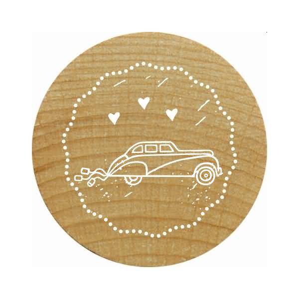 Stempel Woodies Hochzeitslimousine