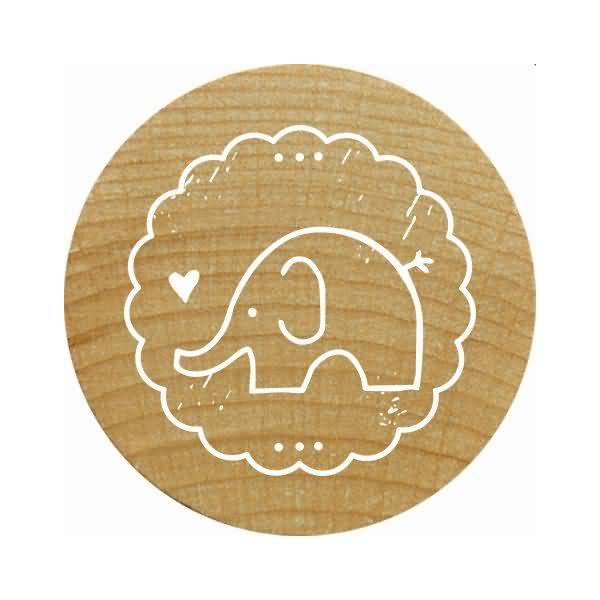 Stempel Woodies Elefant