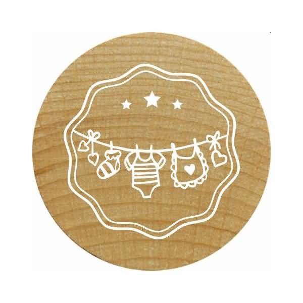 Stempel Woodies Wäscheleine