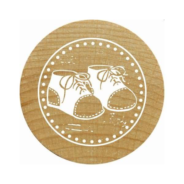 Stempel Woodies Babyschuhe