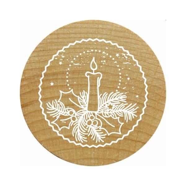 Stempel Woodies Kerze