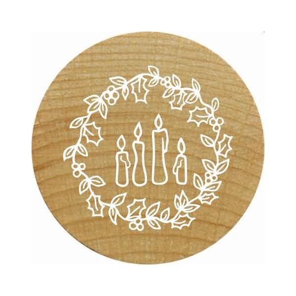 Stempel Woodies 4 Kerzen